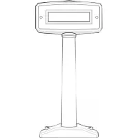 Zebra Barcodescanner-Ferndisplay für MP6000 Long Medium Short MP7000