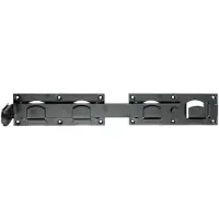 Alberts 210205 Doppeltorüberwurf, in den Ausführungen glatt oder gehämmert, schwarz, 423 x 70 mm
