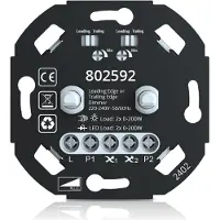 LumenXL Duo-Wanddimmer, Einbau 2 x 0-200W