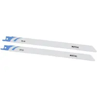 Stanley STA22142-XJ, Säbelsägeblatt, Aluminium, Metall, Nicht-eisenhaltiges Metall, Kunststoff, Bimetallisch, Schwarz, Grau, 22,8 cm, 2 Stück(e)