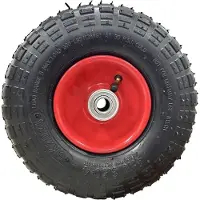 GEKO Aufblasbares Gummirad für Wagen, 260 x 81 mm