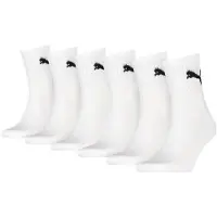 Puma Socken "SHORT CREW 6P UNISEX ECOM", Herren, Gr. 47-49, weiß, Baumwollmischung, normal, Socken Socken, Gepolsterte Sohle für Stoßdämpfung und zusätzlichen Komfort, Topseller