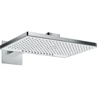 Hansgrohe Rainmaker Select, Fester Duschkopf, Chrom, Weiß, Zimmerdecke
