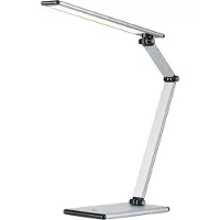 Hansa LED Slim, Silber, Aluminium, Polycarbonat (PC), Kinderzimmer, Büro, Studie, Nicht austauschbare(s) Leuchtmittel, 7 W, LED