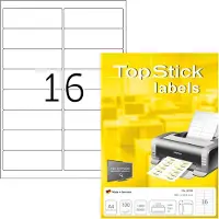 Topstick TOP STICK Universal-Etiketten, 99,1 x 33,9 mm, weiá