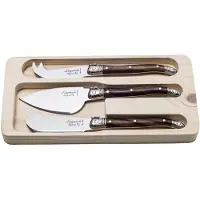 Laguiole Käsemesser Premium Line Dark Wood (3-teilig)