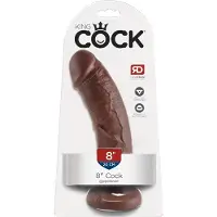 King Cock 8 Dildo (20 cm, braun)