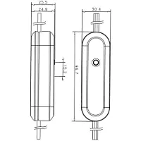 SPL SCHI 960000204 - Druckknopf SchnurDimmer LED 0-50W ws