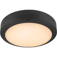 SLV LED Wand- und Deckenleuchte Outdoor Bulkhead in Schwarz 20W 1900lm IP65