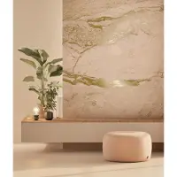 Kek Amsterdam Marmortapete FU-067 - 292,2x280cm gold/nude