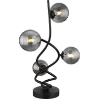 Globo Lighting Tischleuchte Metall schwarz matt, 4x G9 LED
