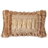 HK Living - Natural Kissen, 40 x 25 cm, furry