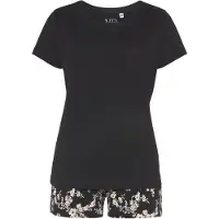 Vivance DREAMS Shorty in schwarz weiß geblümt | Gr.: 40-42