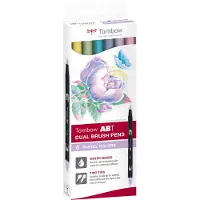 Tombow Marker Tombow ABT Dual Brush 6C-2 Pastel carton (6)