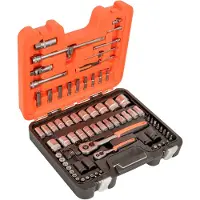 Bahco S800 77-teiliger Steckschlüsselsatz - 1/4" 1/2"