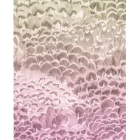 Overig Vliestapete "Digitaldruck Vlies - Pale Feathers - Größe 200 x 250 cm" bedruckt glatt Wohnzimmer, Schlafzimmer