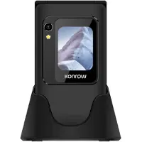 KONROW Senior Flip (4G - 2.8" - Mit Ladestation) Schwarz