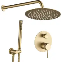 REA Duschgarnitur Lungo Grip Brush Gold + Box
