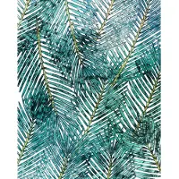 Overig Vliestapete "Digitaldruck Vlies - Palm Canopy - Größe 200 x 250 cm" bedruckt glatt Wohnzimmer, Schlafzimmer