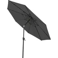 Siena Garden Bosco Mittelstockschirm anthrazit/anthrazit Ø 300 cm Gestell Aluminium UPF50+