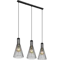 Globo Lighting Hängeleuchte Metall schwarz, 3x E27
