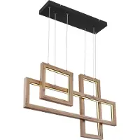 Globo Lighting Hängeleuchte Metall schwarz matt, LED