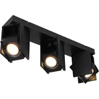 Globo Lighting Strahler Metall schwarz matt, 3x GU10