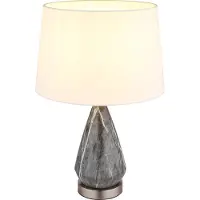Globo Lighting Tischleuchte Metall Nickel matt, 1x E27