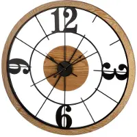 Gilde by Gilde Wanduhr Presage schwarz H. 70 cm, 84310