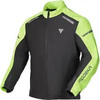 Modeka Hydroflex Motorrad Regenjacke, schwarz/neon, S