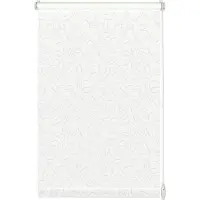 Gardinia EasyFix Rollo mit Blättern weiß 100 x 150 cm