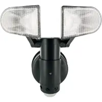 Schwaiger LED220 011, Wandbeleuchtung für den Außenbereich, Schwarz, Kunststoff, IP44, Bewegungssensor, 400 lm