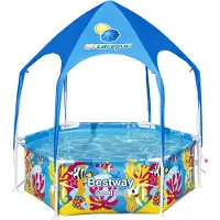 Bestway Steel Pro Kinderpool Splash-in-Shade Play, Kinderpool