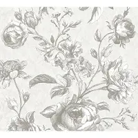 Living Walls Vliestapete "My Home My Spa" floral geblümt natürlich leicht strukturiert Floral Tapete Blumen Tapeten Wohnzimmer Schlafzimmer Küche Design Büro