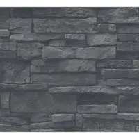A.S. Création Vliestapete "Terra Steintapete" gemustert matt neutral leicht strukturiert Steinoptik Steinwand Naturstein-Tapete 3D-optik Tapeten Wohnzimmer