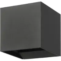 Eglo CALPINO 3 Wand-/Deckenleuchte Lampe Beleuchtung - L10 x H10 x AL10 cm - anthrazit - 2X2,8W inkl. - IP54