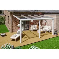 Skanholz Terrassendach "Monza", Bedachung Verbund-Sicherheits-Glas, Aluminium