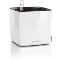 Lechuza 'Cube Glossy 14', weiß, ca. 14 x 14 x H 13,5 cm