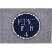 Astra Homelike Design-Fußmatte – mit Aufdruck "Heimat Hafen", rutschfest & pflegeleic...
