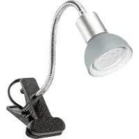 Briloner LED Klemmleuchte, titanfarbig-weiß, 1xLED/GU10/3W