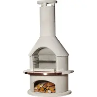 Buschbeck Gartengrillkamin Rondo weiß 90008.000