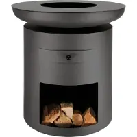 Buschbeck Grillsäule rund Sioux 80 cm Maße L80 x B80 x H88 cm schwarz