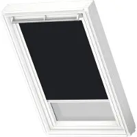 Velux Original Verdunkelungsrollo für dachfenster MK08, Schwarz, weißer Führungsschiene