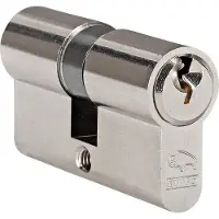 ABUS Türzylinder "Ecoline" matt vernickelt 28/28