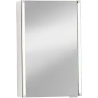 Fackelmann Spiegelschrank LED-LINE / Badschrank mit Soft-Close / Maße (B x H x T): ca. 42,5 x 67 x 16,5 cm / Schrank mit Spiegel und LED- / 1 Tür / Türanschlag frei wählbar / Korpus: Weiß