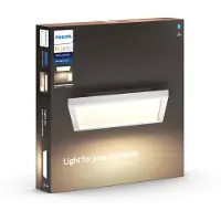 Philips Hue White ambience Aurelle Panelleuchte, Intelligente Deckenbeleuchtung, Weiß, Bluetooth/Zigbee, LED, Nicht austauschbare Glühbirne(n), Variabel