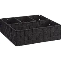 Wenko Organizer Adria schwarz Aufbewahrung Box Behälter Korb Fächer Bad Schrank