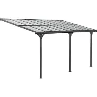 Westmann Alu Terrassenüberdachung Bruce 556 Schwarz 300x556x270 cm