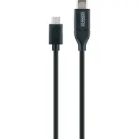 Schwaiger CK 3111, 1 m, USB C, Micro-USB B, USB 2.0, 0,48 Gbit/s, Schwarz