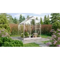 Vitavia Vitavia, Aktionsangebot (inkl. 100 Euro Zubehör): Gewächshaus "Triton 2500" inkl. Stahlfundament, aluminium eloxiert, 2,5 m², 3 mm ESG